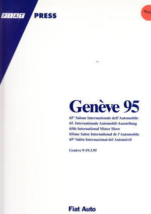 Presseliteratur Pressemappe Fiat Genf 1995