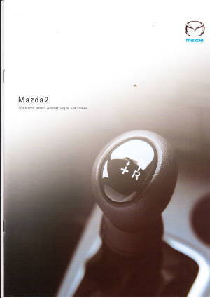 Mazda 2 Farbkarte März 2003