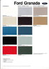 Farbkarte Ford Granada August 1981