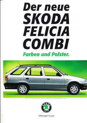 Skoda Felicia Combi Farbkarte Juni 1995
