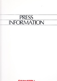 Daihatsu Concept Cars  Pressemappe 1992