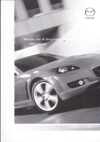Mazda RX-7 Preisliste Zubehör April 2007