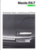 Preisliste Mazda RX 7 Januar 1990