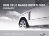 Preisliste Range Rover 2006