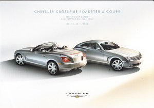 Preisliste Chrysler Crossfire November 2004