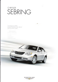 Preisliste Chrysler Sebring März 2007