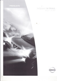 Preisliste Nissan X Trail Juli 2004