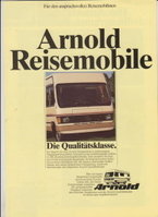 Arnold Wohnmobile Autoprospekte