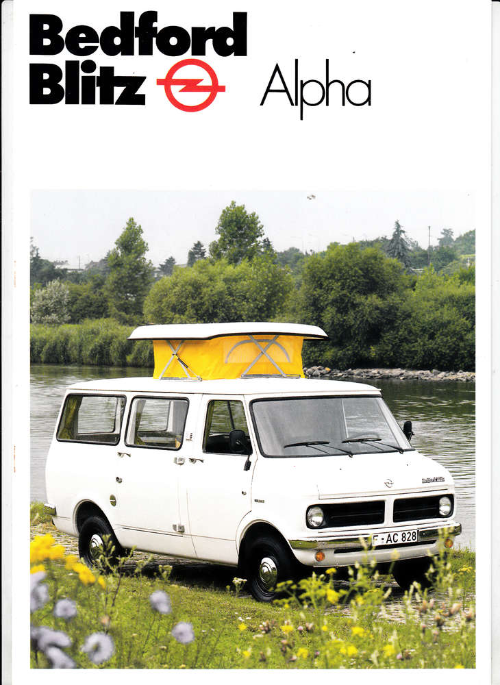 Autoprospekt Opel Bedford Blitz Alpha 1979