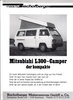 Autoprospekt Bischofberger Mitsubishi L300 Camper