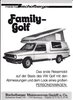 Autoprospekt Bischofberger VW Golf 1982