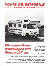 Autoprospekt König Reisemobile