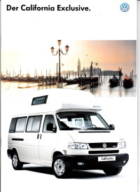 Autoprospekt VW California Exclusive Juni 1996