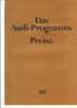 Preisliste Audi PKW Programm August 1977