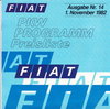 Preisliste Fiat PKW Programm November 1982