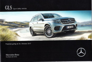 Preisliste Mercedes GLS Klasse Oktober 2017