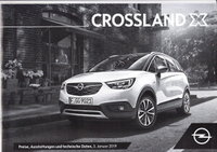 Opel Crossland X Preislisten