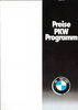 Preisliste BMW Programm Januar 1979