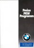 Preisliste BMW Programm Februar 1976