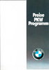 Preisliste BMW Programm März 1976