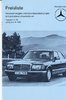 Preisliste Mercedes PKW Programm Juni 1980