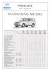 Preisliste Ssangyong Musso September 1997