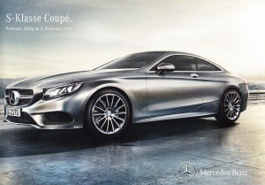 Preisliste Mercedes S Klasse Coupe November 2014