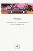 Preisliste Mercedes PKW Programm Dezember 1994