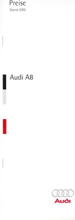 Preisliste Audi A8 Mai 1995