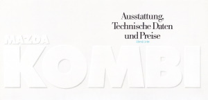 Preisliste Mazda Programm März 1984