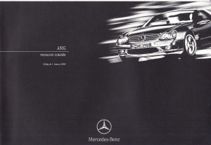 Preisliste Mercedes AMG Zubehör Januar 2003 kaufen - Histoquariat