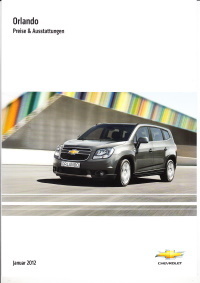 Preisliste Chevrolet Orlando Januar 2012