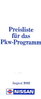 Preisliste Nissan PKW August 1989
