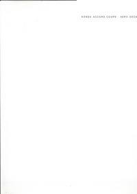 Preisliste Honda Accord Coupe Aero Deck 1- 1996