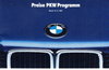 Preisliste BMW PKW Programm August 1987