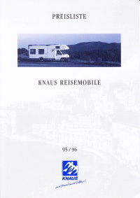 Preisliste Knaus Reisemobile August 1995