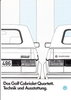 Technikprospekt VW Golf Cabriolet Quartett 1 - 1987