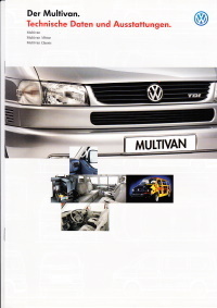 VW Multivan Technikprospekt April 1998