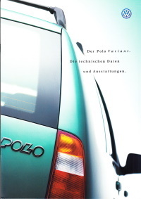 Technikprospekt VW Polo Variant Mai 1998