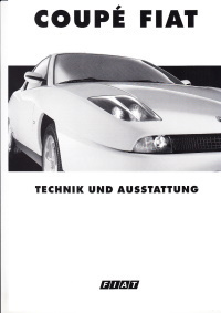 Technikprospekt Fiat Coupe Februar 1995