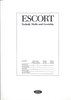 Technikprospekt Ford Escort Juni 1990