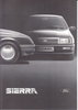 Technikprospekt Ford Sierra Frankreich 80er Jahre