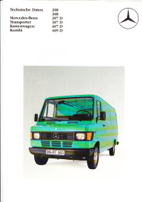 Technikprospekt Mercedes Transporter 1982