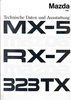 Mazda PKW Programm Technikprospekt April 1991