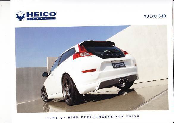 Autoprospekt Heico Volvo C30 Juli 2010