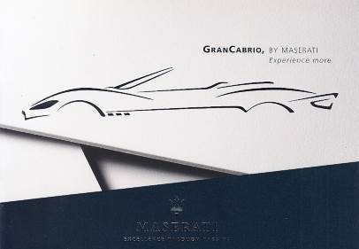Autoprospekt Maserati Gran Cabrio
