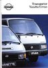 Autoprospekt Nissan Vanette + Urvan Juni 1991
