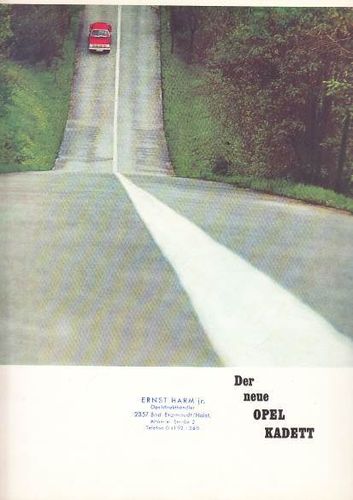 Autoprospekt Opel Kadett A August  1965