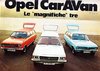Autoprospekt Opel Caravan Italien