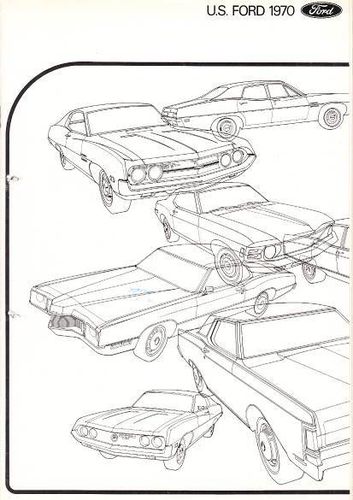 Autoprospekt Ford US Programm Oktober 1969